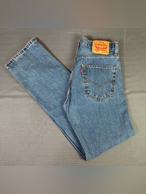 Levi’s 505 Jeans Mens 32 Medium Wash Regular Fit Straight Leg Denim Classic